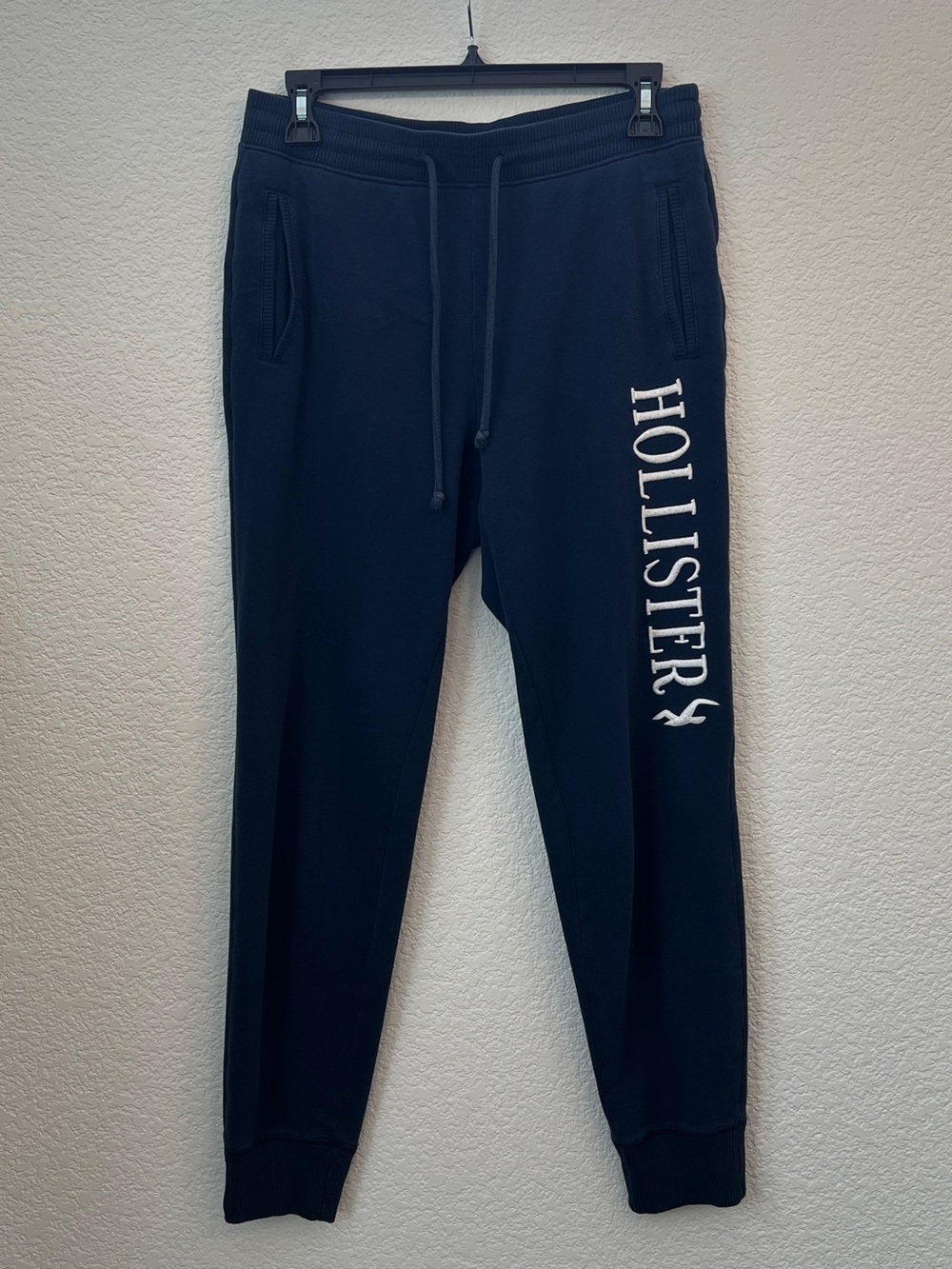 Hollister Navy Logo Sweat Joggers Size Small
